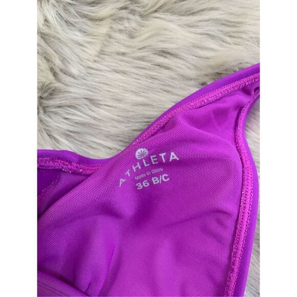Athleta Purple Bikini Top 36B/C - Picture 3 of 4